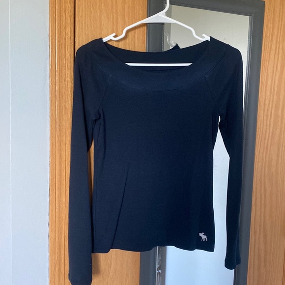 abercrombie kids wide scoop neck long sleeve - Picture 1 of 3